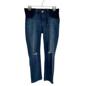 J Brand Maternity Indigo Cropped Jeans Maja J crop Cigarette  Size 26 chic